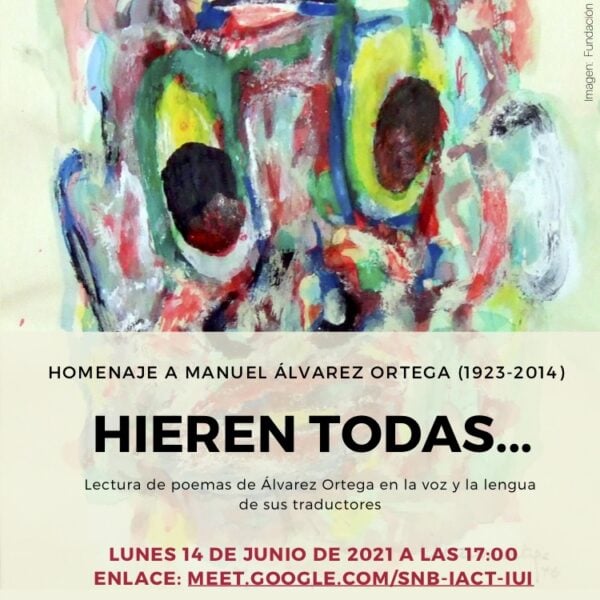 Dr. Mitjans participates in a poetic recital in a tribute to Manuel Álvarez Ortega