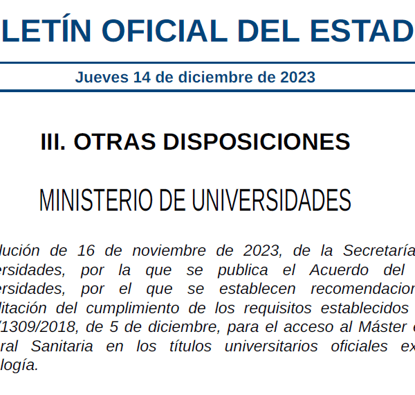 Graduates in Psychology from eUniv will be able to access the Spanish Master’s in General Health Psychology